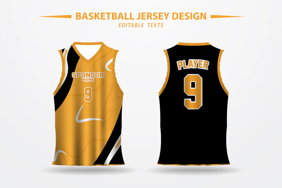 Basketball Jersey Template Design preview for basketball jersey sublimation template