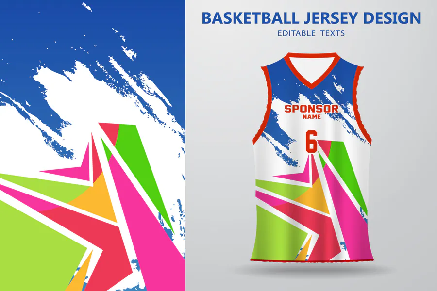 Basketball Jersey Design for Printing 2 preview for basketball jersey sublimation template