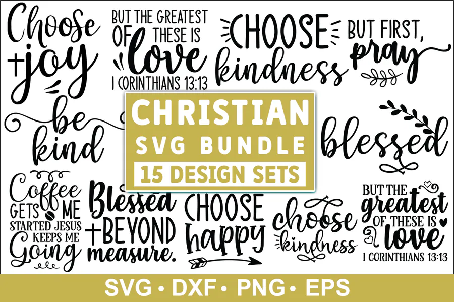 Christian SVG Bundle, Christian Quotes preview for christian shirt svg