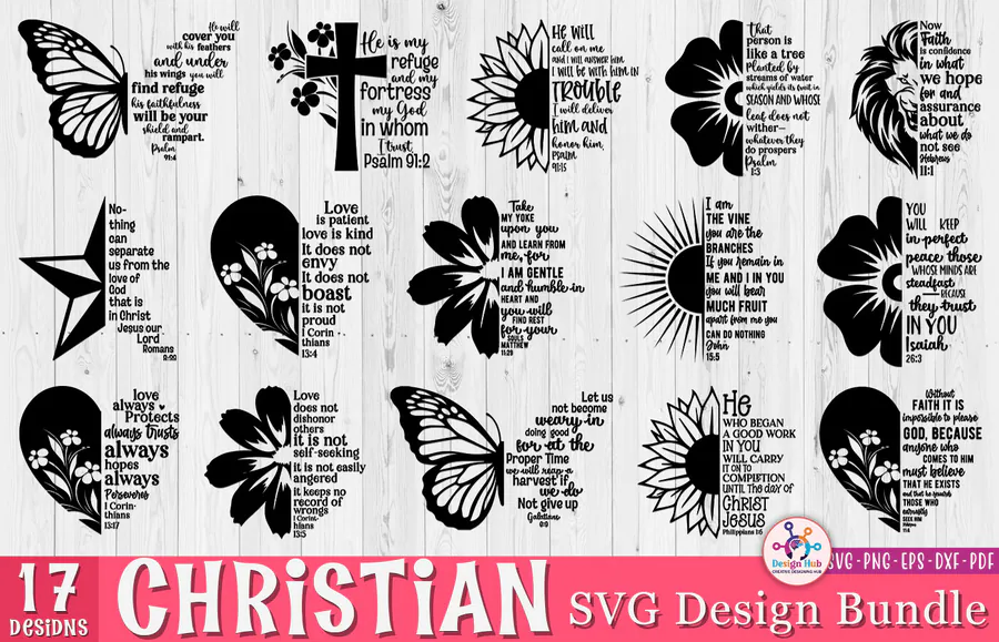 Christian SVG Bundle, Faith Bundle preview for christian shirt svg