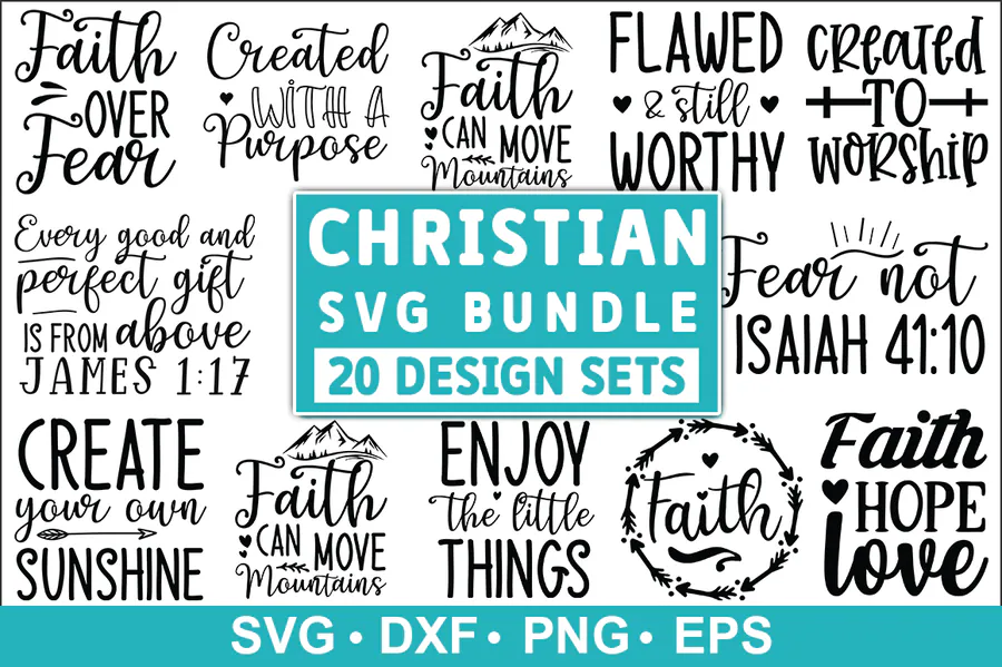 Christian SVG Bundle, Christian Quotes preview for christian shirt svg