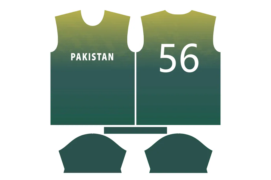Green Cricket Jersey Design 15 preview for cricket jersey sublimation design