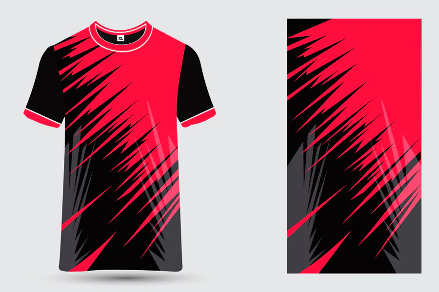 Abstract Sportswear Shirt Design preview for cricket jersey sublimation design