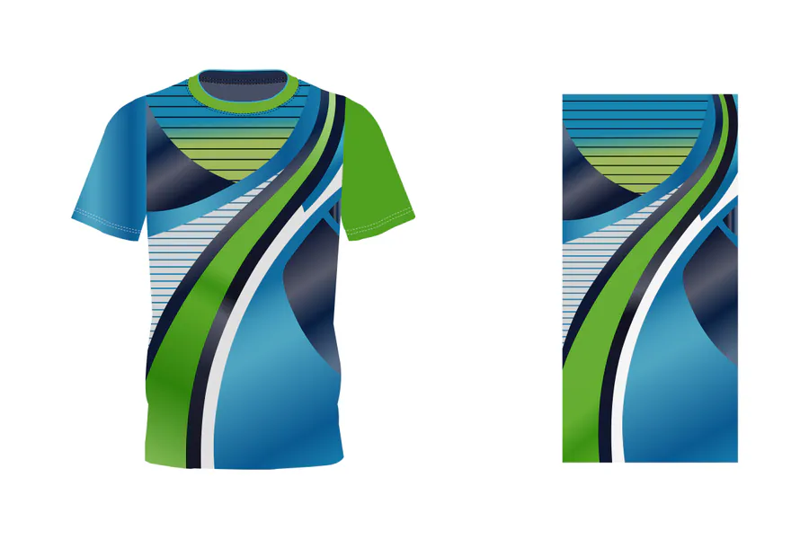 Wave Stripe Sublimation Jersey preview for cricket jersey sublimation design