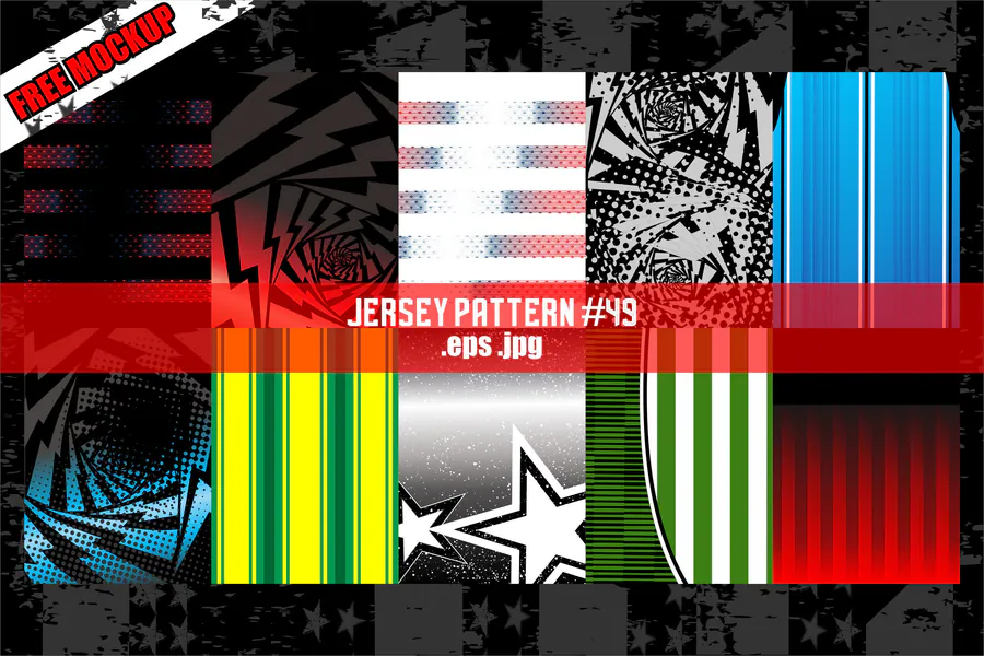 Jersey Abstract Background 49 preview for esports jersey sublimation design