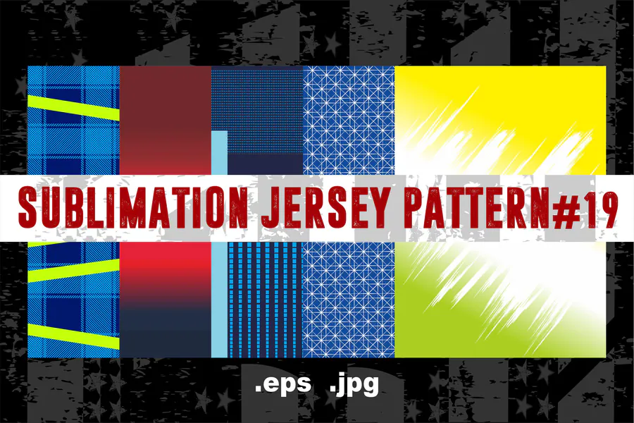 Sublimation Jersey Pattern 19 preview for esports jersey sublimation design