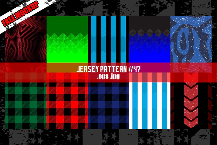 Sublimation Jersey Pattern 47 preview for esports jersey sublimation design