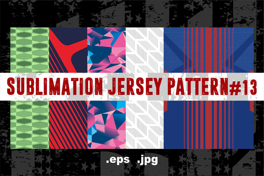 Sublimation Jersey Pattern 13 preview for esports jersey sublimation design