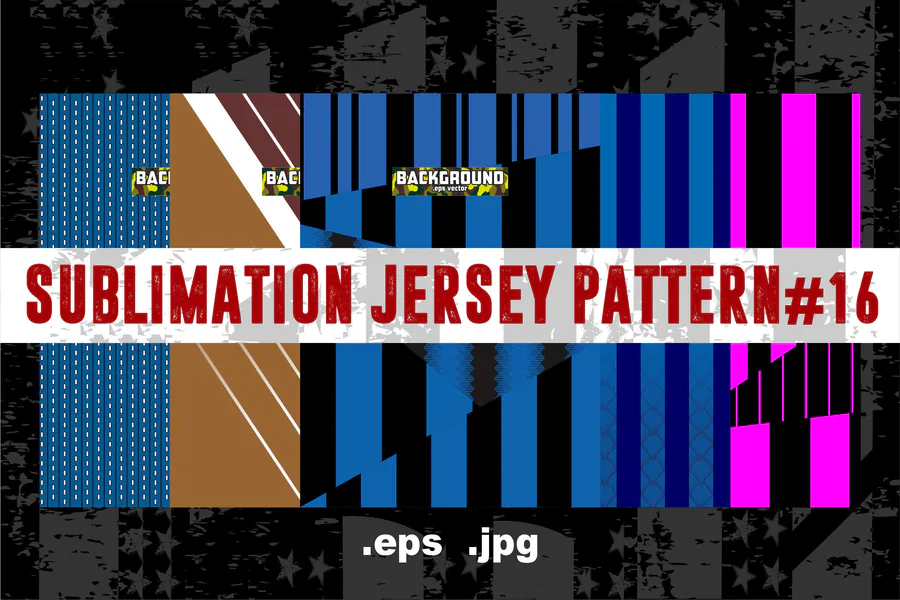 Sublimation Jersey Pattern 16 preview for esports jersey sublimation design
