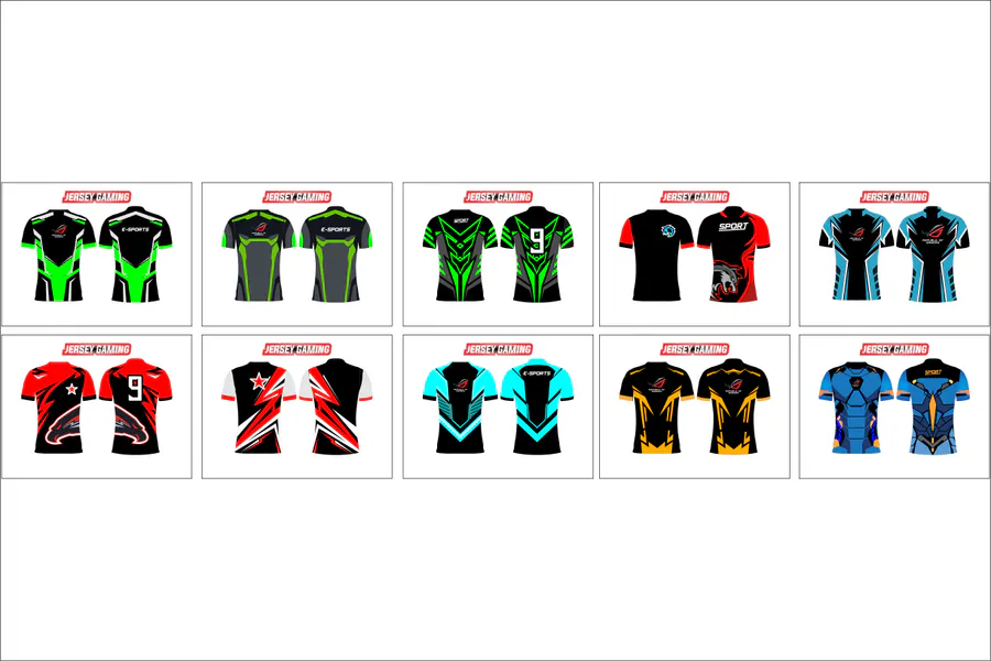 Gaming Jersey preview for esports jersey sublimation design