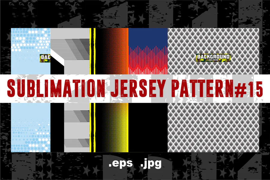 Sublimation Jersey Pattern 15 preview for esports jersey sublimation design