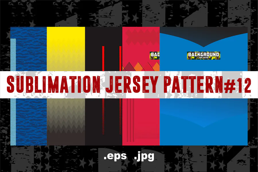 Sublimation Jersey Pattern 12 preview for esports jersey sublimation design