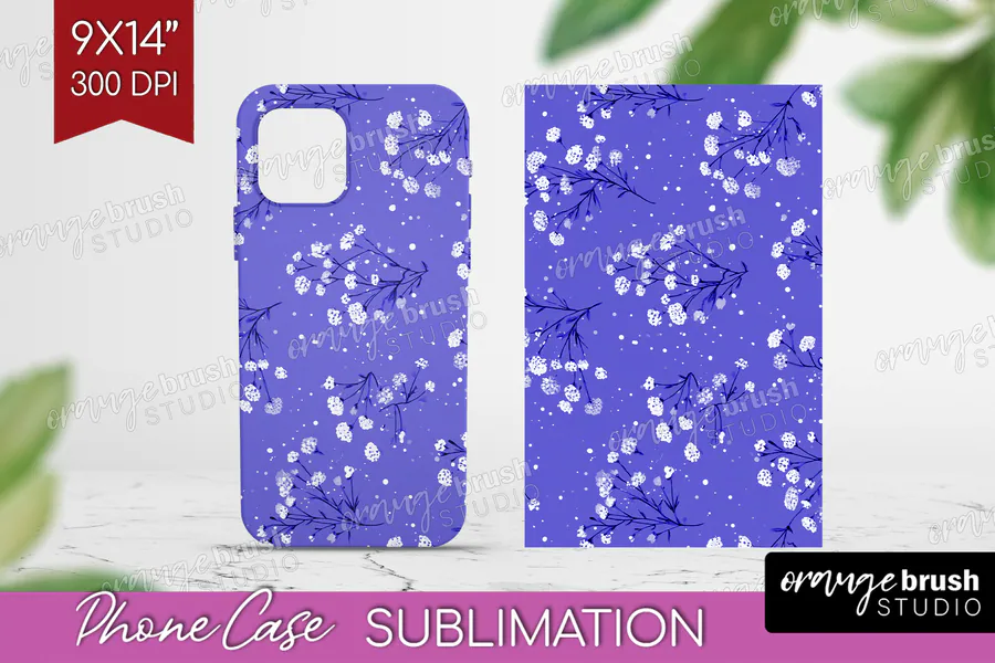 Lavender Wildflower Phone Case preview for floral phone case sublimation ideas