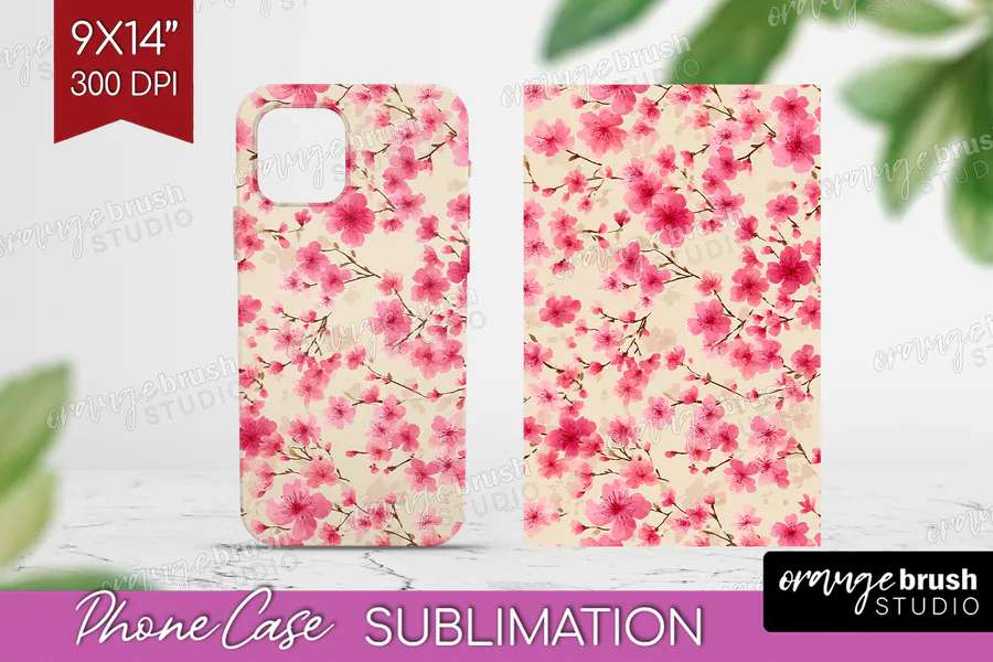 Pink Cottage Floral Phone Case preview for floral phone case sublimation ideas