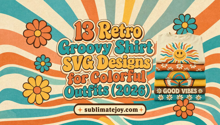 13 Retro Groovy Shirt SVG Designs for Colorful Outfits (2026)