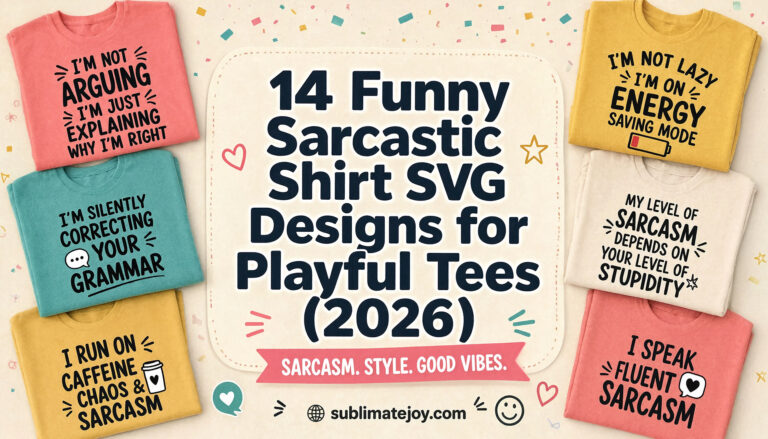 14 Funny Sarcastic Shirt SVG Designs for Playful Tees (2026)