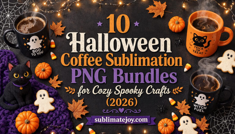 10 Halloween Coffee Sublimation PNG Bundles for Cozy Spooky Crafts (2026)