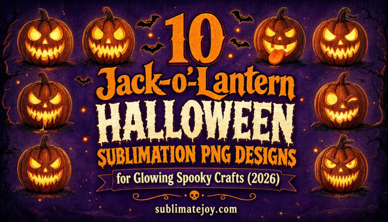 10 Jack-o’-Lantern Halloween Sublimation PNG Designs for Glowing Spooky Crafts (2026)