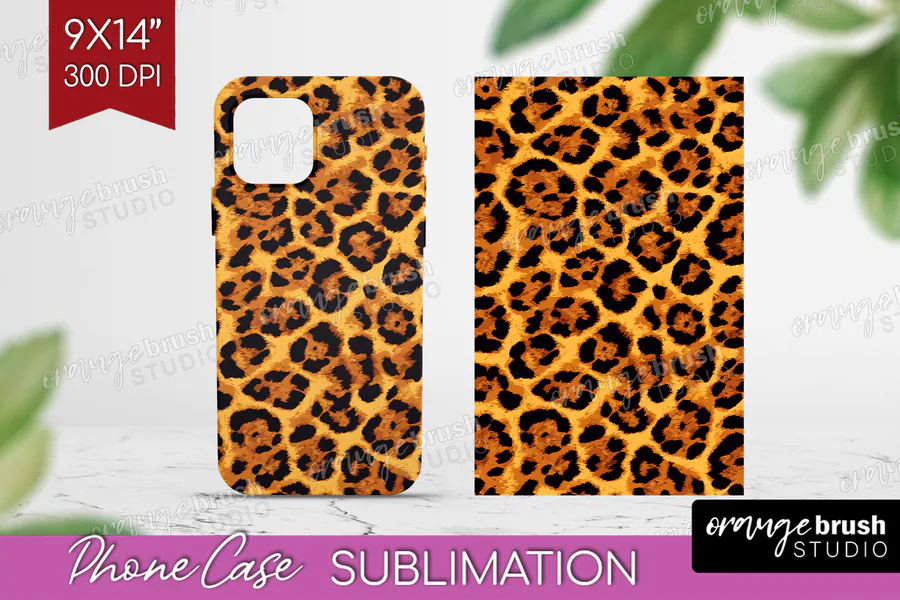Classic Amber Leopard Phone Case preview for leopard print phone case sublimation ideas