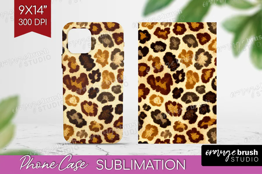 Multitone Neutral Leopard Phone Case preview for leopard print phone case sublimation ideas