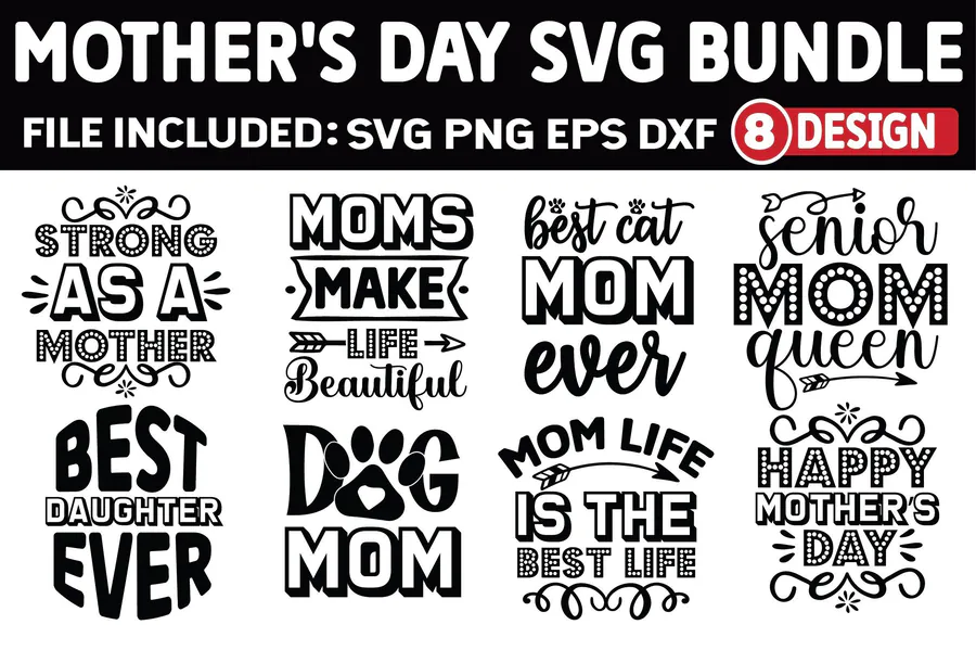 Mother's Day SVG Bundle Free preview for mama shirt svg