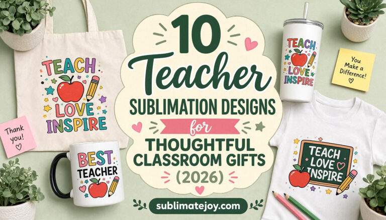 10 Teacher Sublimation Designs for Thoughtful Classroom Gifts (2026)