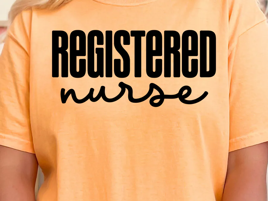 Registered Nurse SVG, RN Files preview for nurse graduation sublimation designs