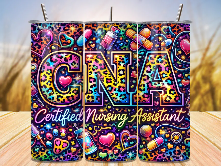 CNA Certified Nursing Assistant Tumbler preview for nurse tumbler sublimation designs