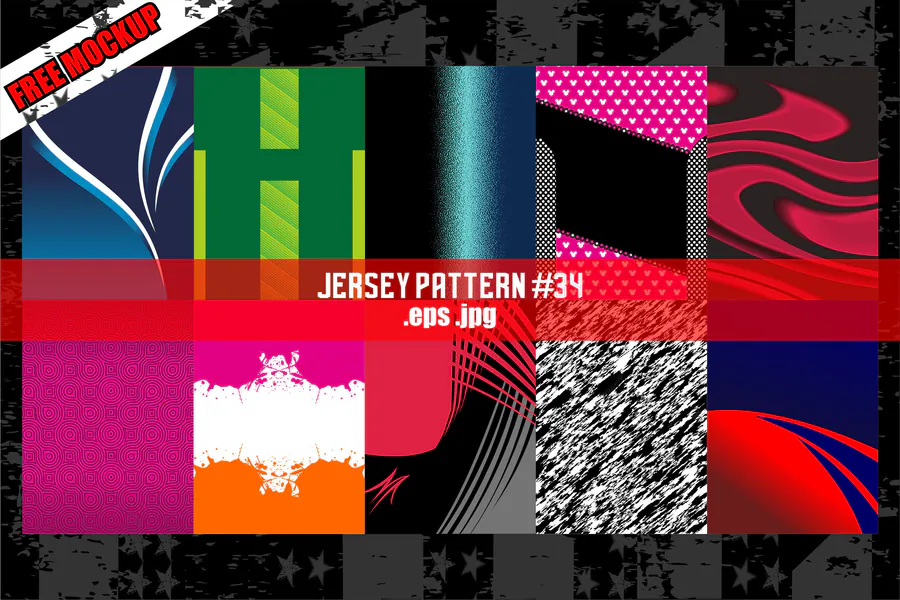 Jersey Pattern Design 34 preview for racing jersey sublimation design