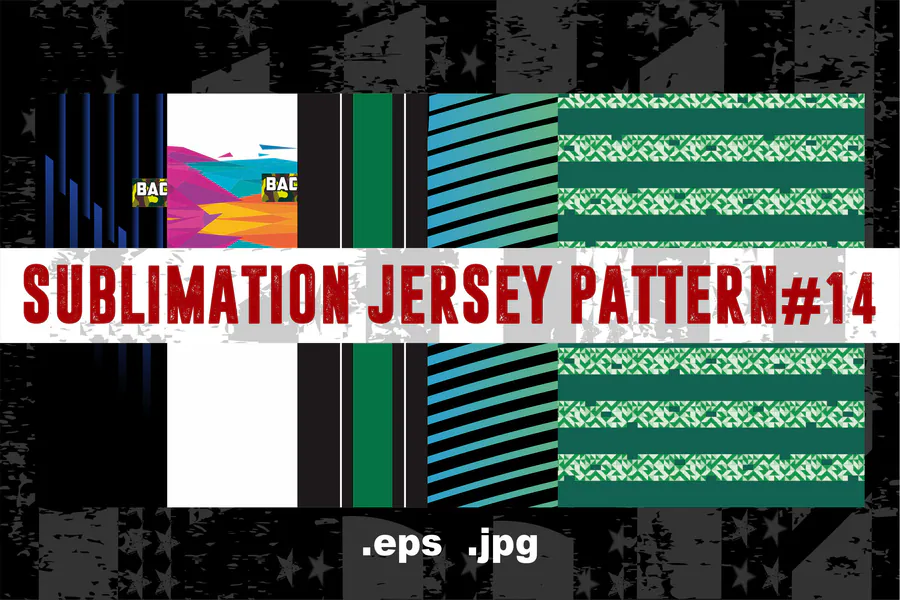 Sublimation Jersey Pattern 14 preview for racing jersey sublimation design