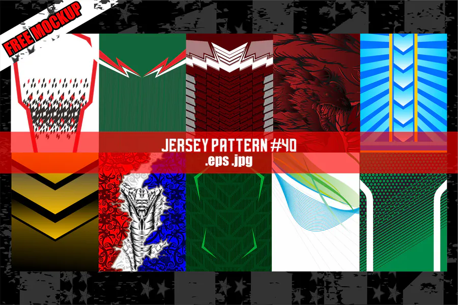 Jersey Fabric Design 40 preview for racing jersey sublimation design