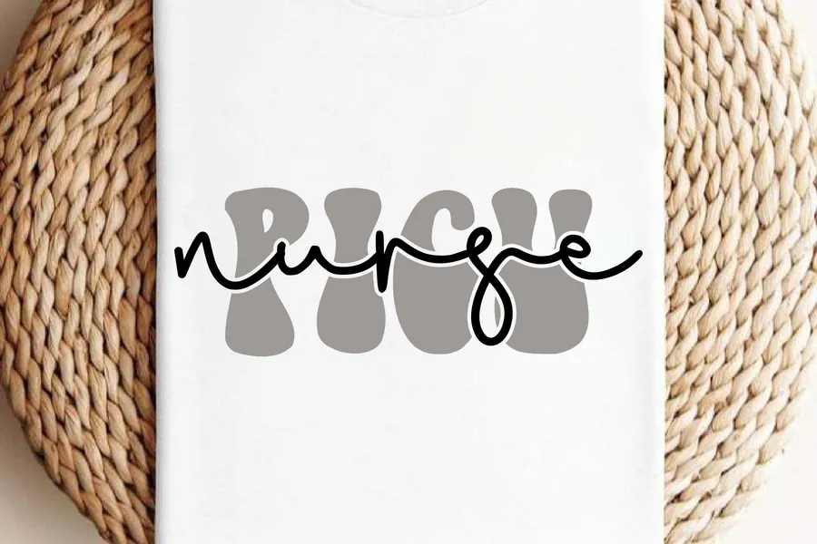 PICU Nurse SVG, Retro Nurse SVG Design preview for retro nurse sublimation designs