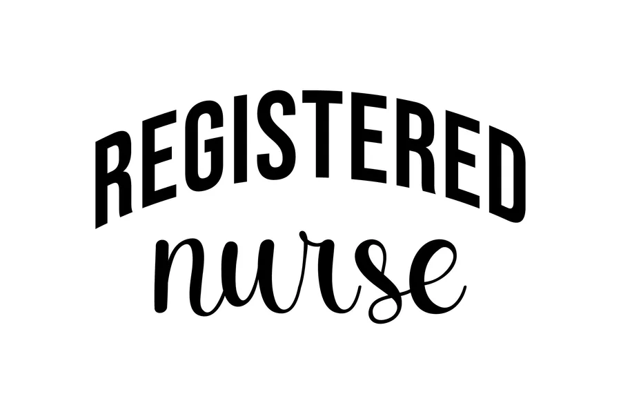 Retro Nurse SVG Design, Registered Nurse preview for retro nurse sublimation designs