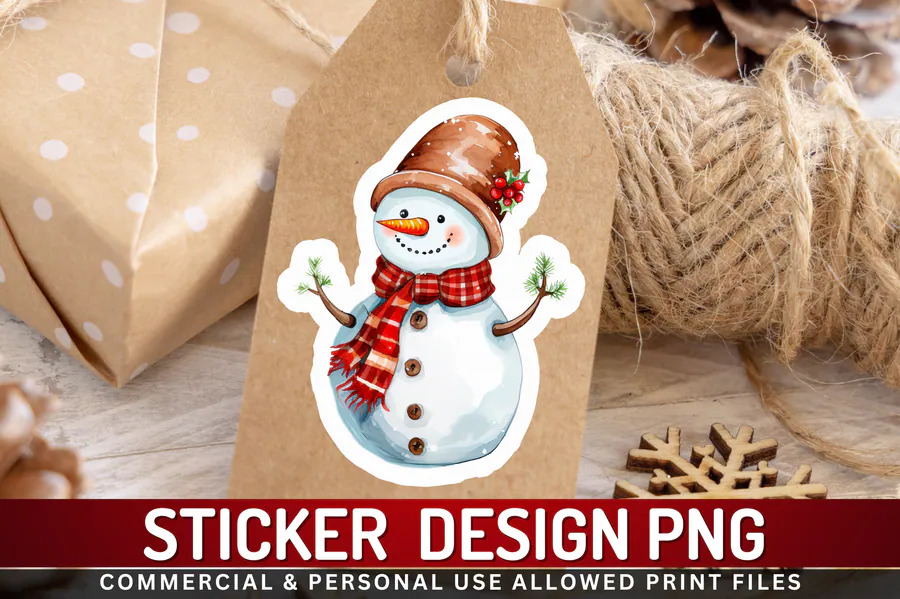 Free Christmas Snowman PNG preview for snowman Christmas sublimation PNG