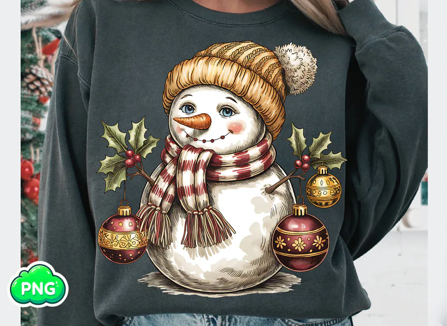 Christmas Snowman PNG Christmas Winter preview for snowman Christmas sublimation PNG