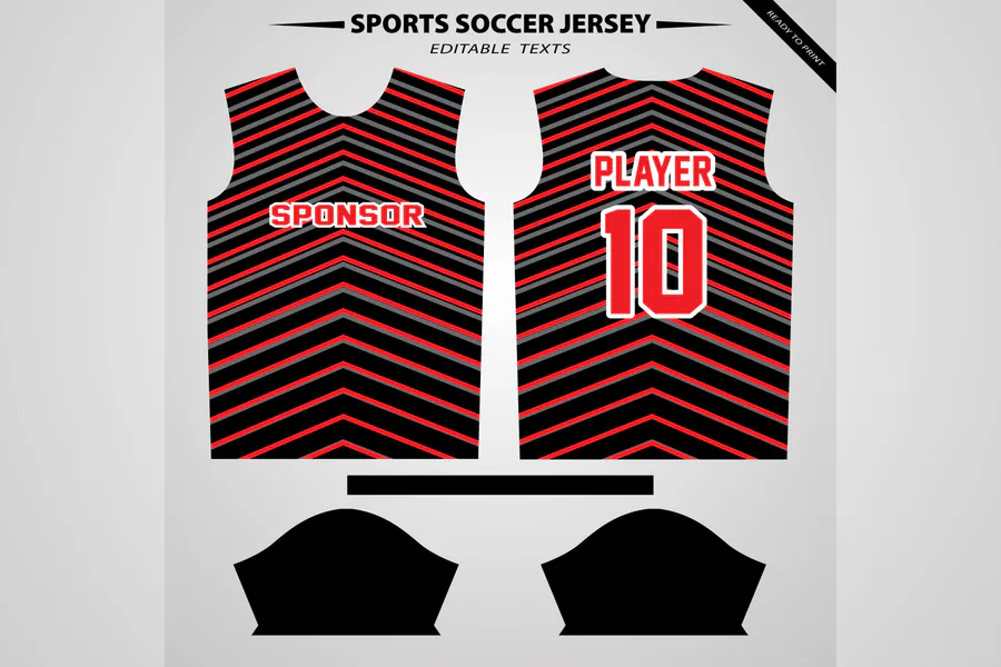 Football Jersey Design for Printing preview for soccer jersey sublimation design