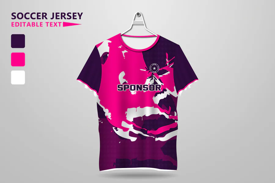 Football Jersey Design and Template preview for soccer jersey sublimation design