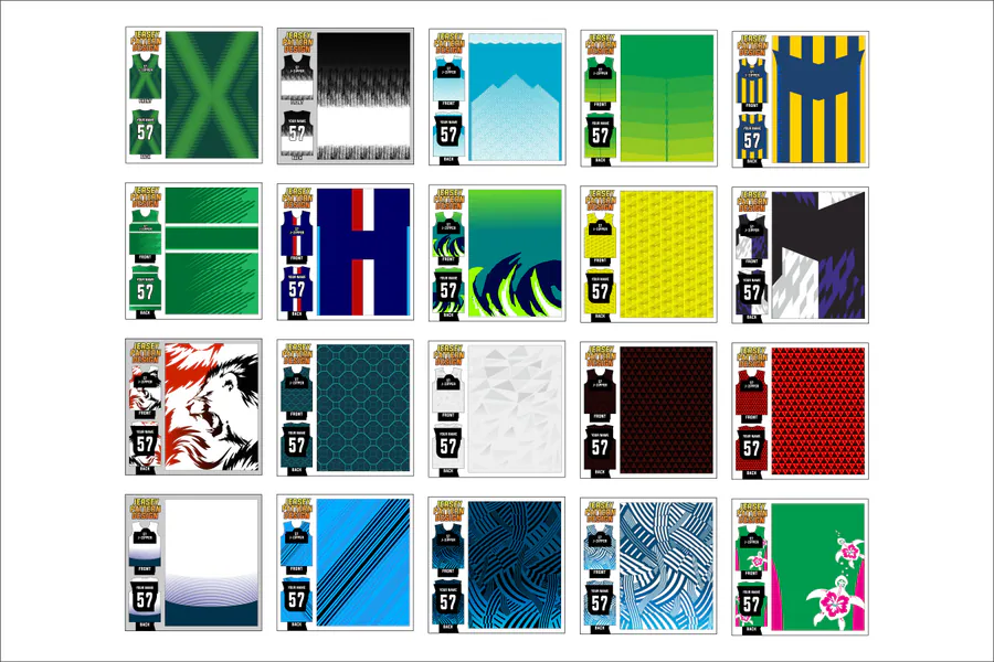 Jersey Printing Design Pattern preview for sublimation jersey design