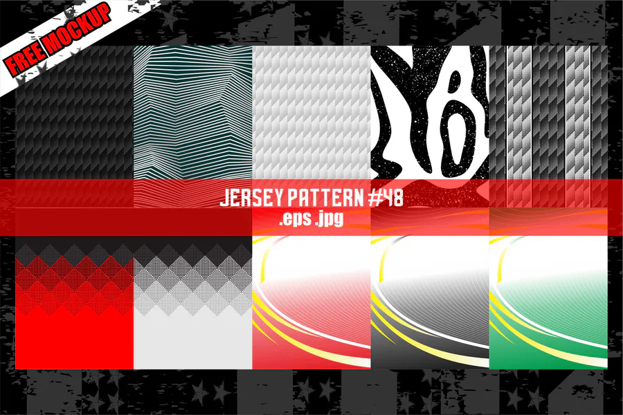 Sublimation Jersey Pattern 48 preview for sublimation jersey design