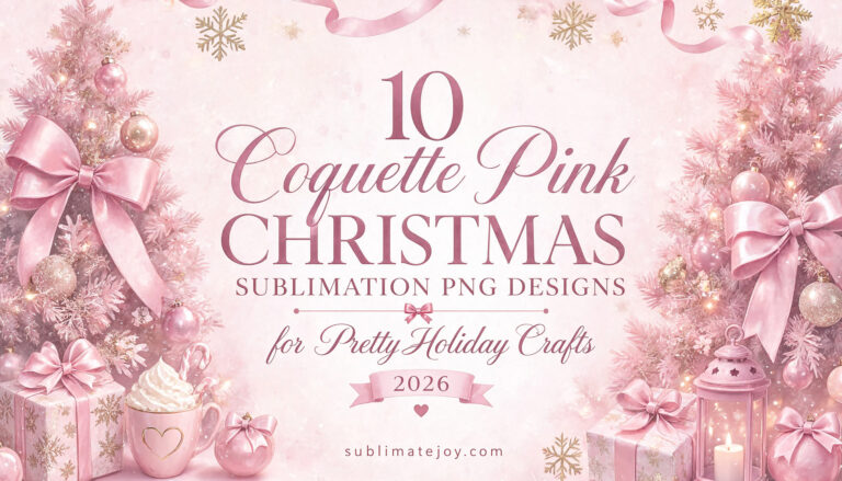 10 Coquette Pink Christmas Sublimation PNG Designs for Pretty Holiday Crafts (2026)