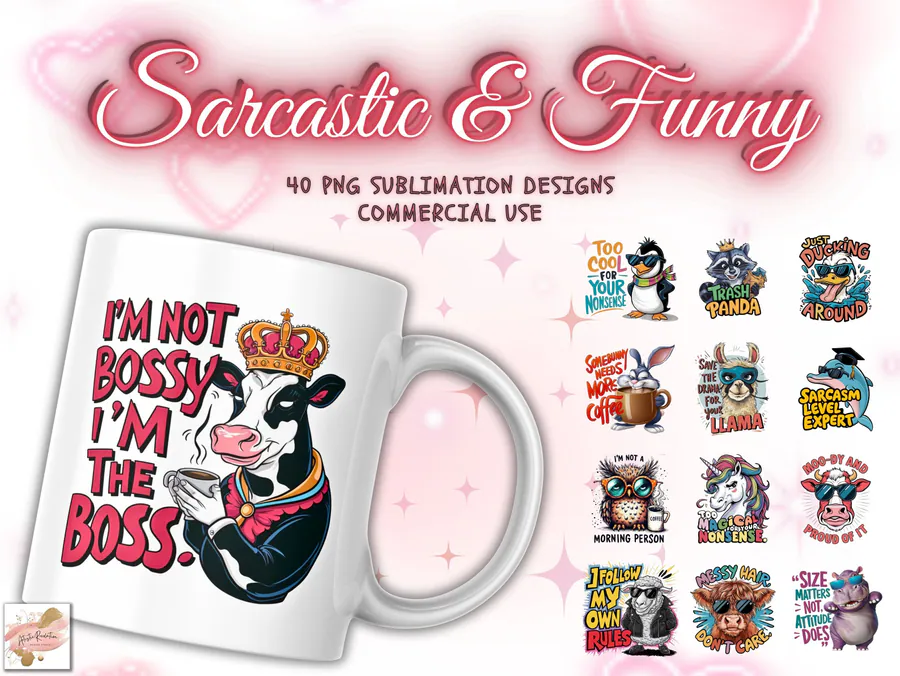 Funny Sarcastic Mug Sublimation Bundle