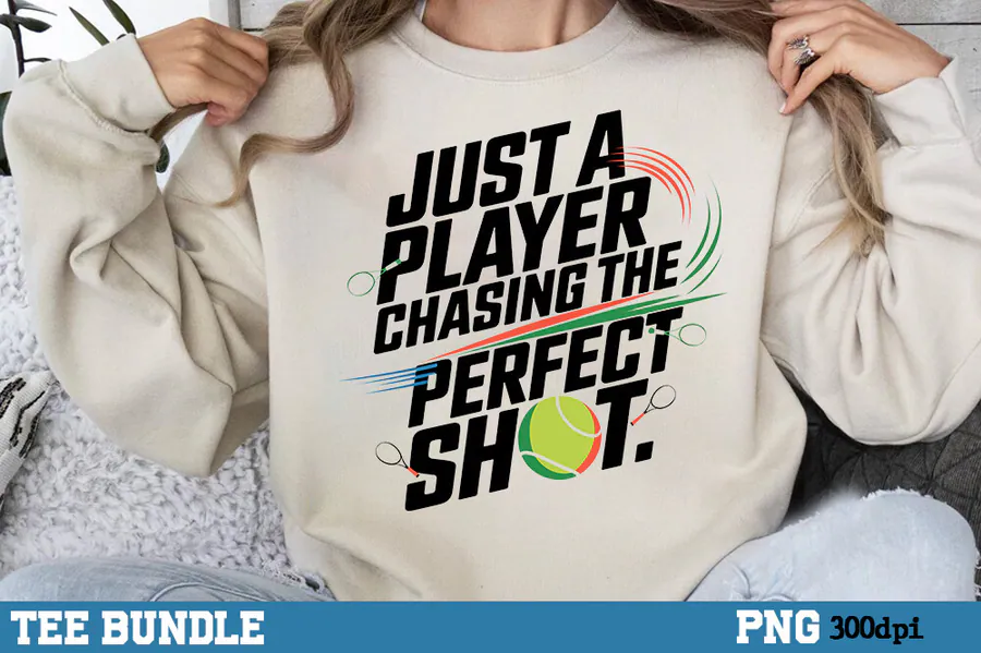 Tennis Trendy Quote Sublimation Shirt preview for animal sublimation shirt designs