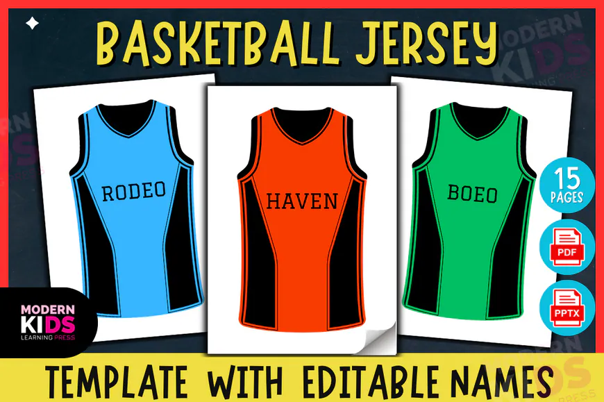 Basketball Jersey CUSTOMIZ Template preview for basketball jersey sublimation