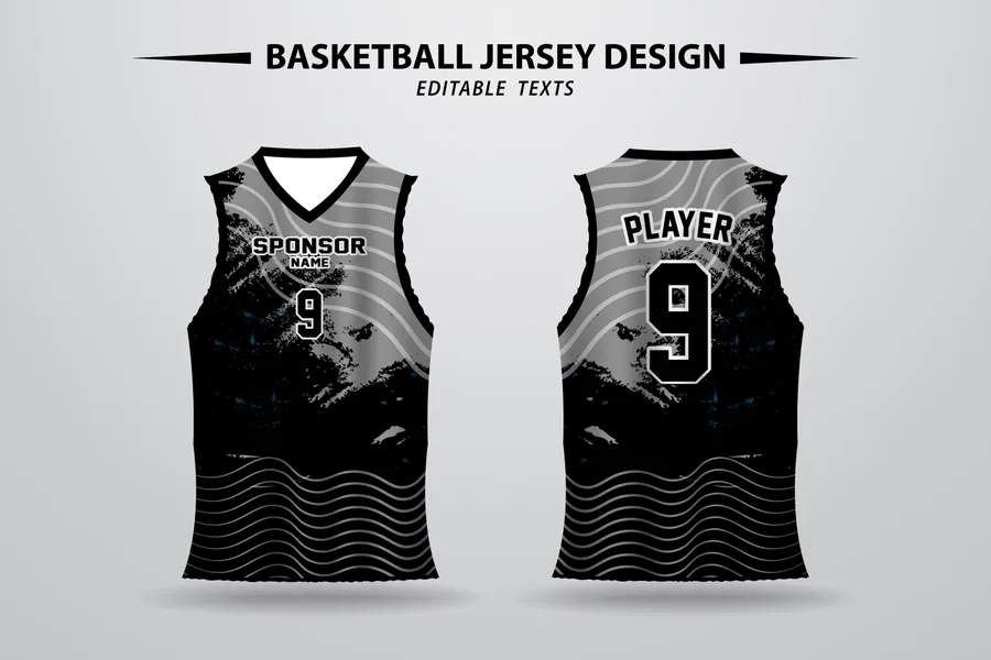 Vector Basketball Pattern Jersey Design preview for basketball jersey sublimation