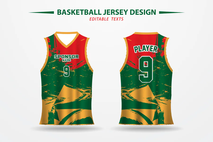 Basketball Jersey Design Template preview for basketball jersey sublimation