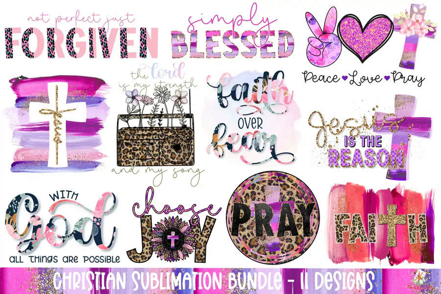 Christian Sublimation Bundle preview for Christian sublimation