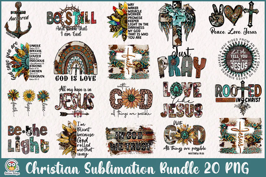 Christian Sublimation Bundle 2 preview for Christian sublimation