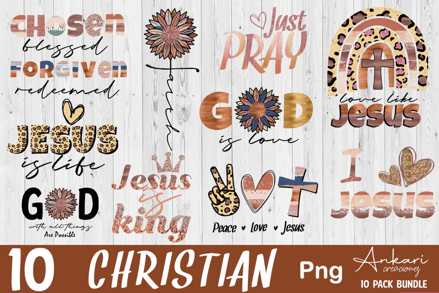Christian Sublimation Bundle 3 preview for Christian sublimation