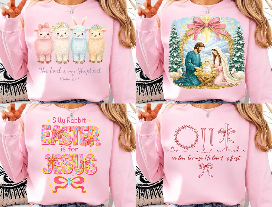 Christian PNG Bundle preview for Christian sublimation