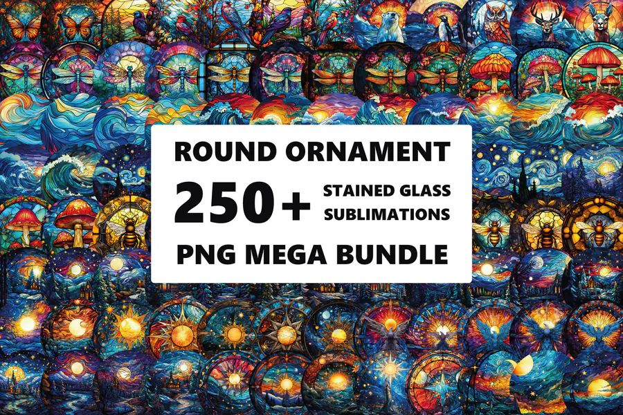 Christmas Ornament Sublimation Bundle 3 preview for sublimation ornaments